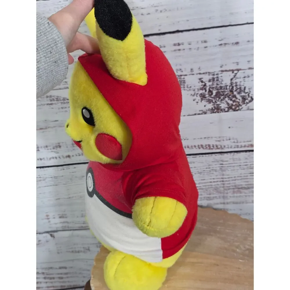 Build A Bear Pikachu Pokemon Hoodie Plush Stuffed Animal